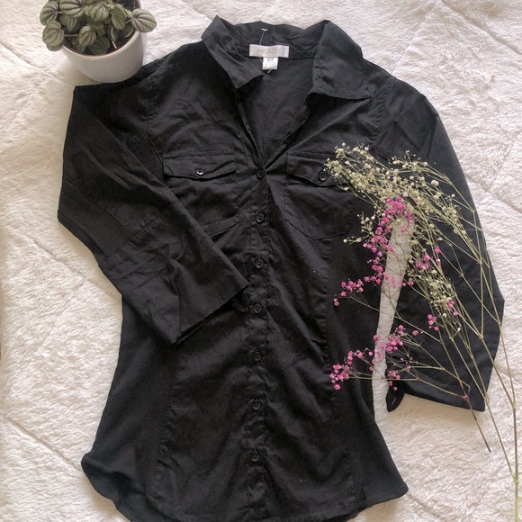 NWOT Black Blouse - Picture 1 of 4